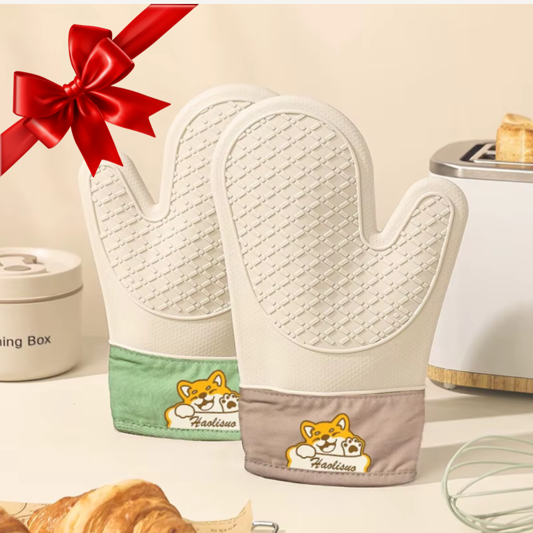Heat-Resistant Silicone Oven Gloves