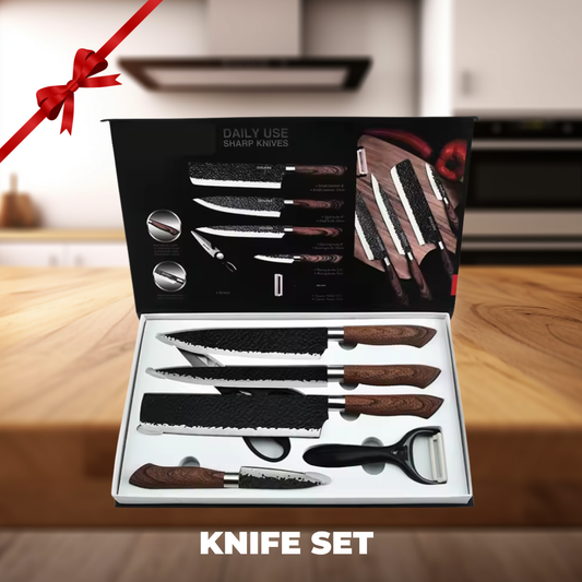 6 Piece Kitchen Knife Set